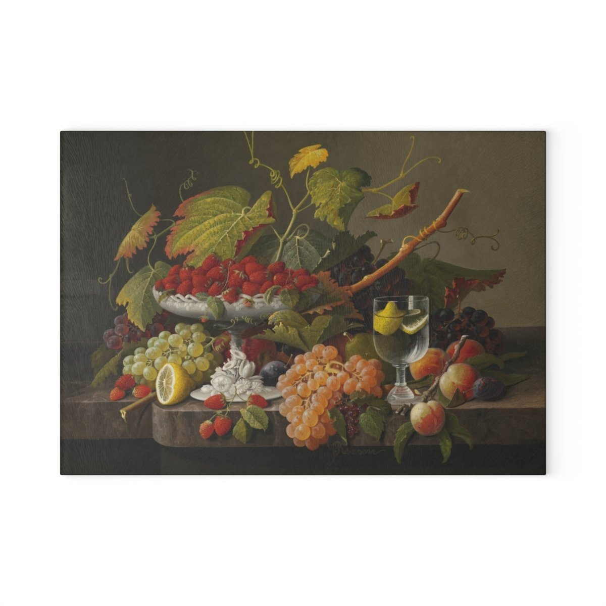 Fruit Feast | Glass Chopping Board - Glass Chopping Board - Piccolo Fiore Prints