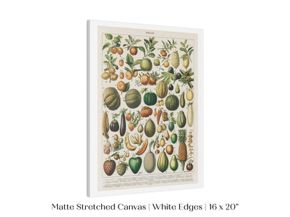 Fruits and Vegetables Chart | P396 - Single Art Prints - Piccolo Fiore Prints