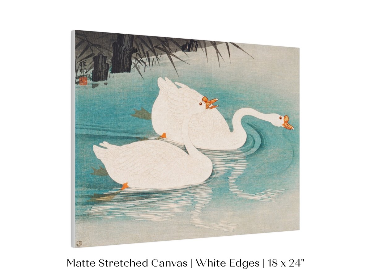 Geese Amid Reeds | Vintage Japanese Art | P353 - Single Art Prints - Piccolo Fiore Prints