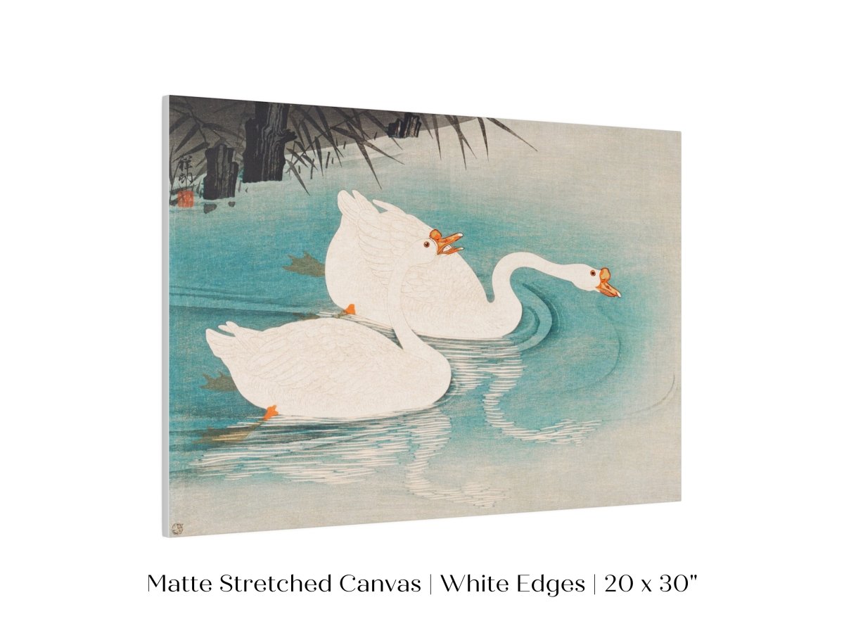 Geese Amid Reeds | Vintage Japanese Art | P353 - Single Art Prints - Piccolo Fiore Prints