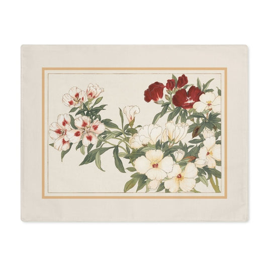Godetia | Placemat - Cotton Twill Placemat - Piccolo Fiore Prints