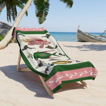 Gone Fishing | Beach Towel - Beach Towel - Piccolo Fiore Prints