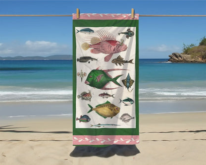 Gone Fishing | Beach Towel - Beach Towel - Piccolo Fiore Prints
