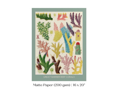 Great Barrier Reef Coral | Printed and Shipped | P501 - Portrait Single Art Prints - Piccolo Fiore Prints