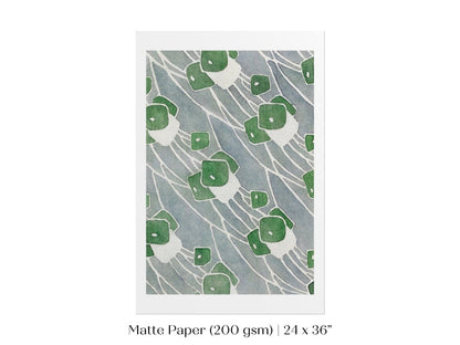 Green Geometric | P10 - Single Art Prints - Piccolo Fiore Prints