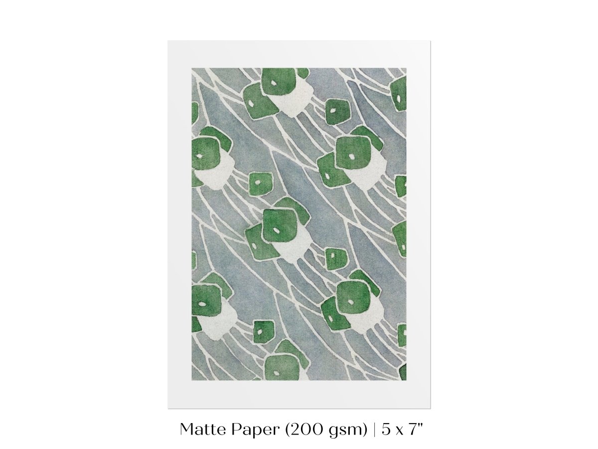Green Geometric | P10 - Single Art Prints - Piccolo Fiore Prints