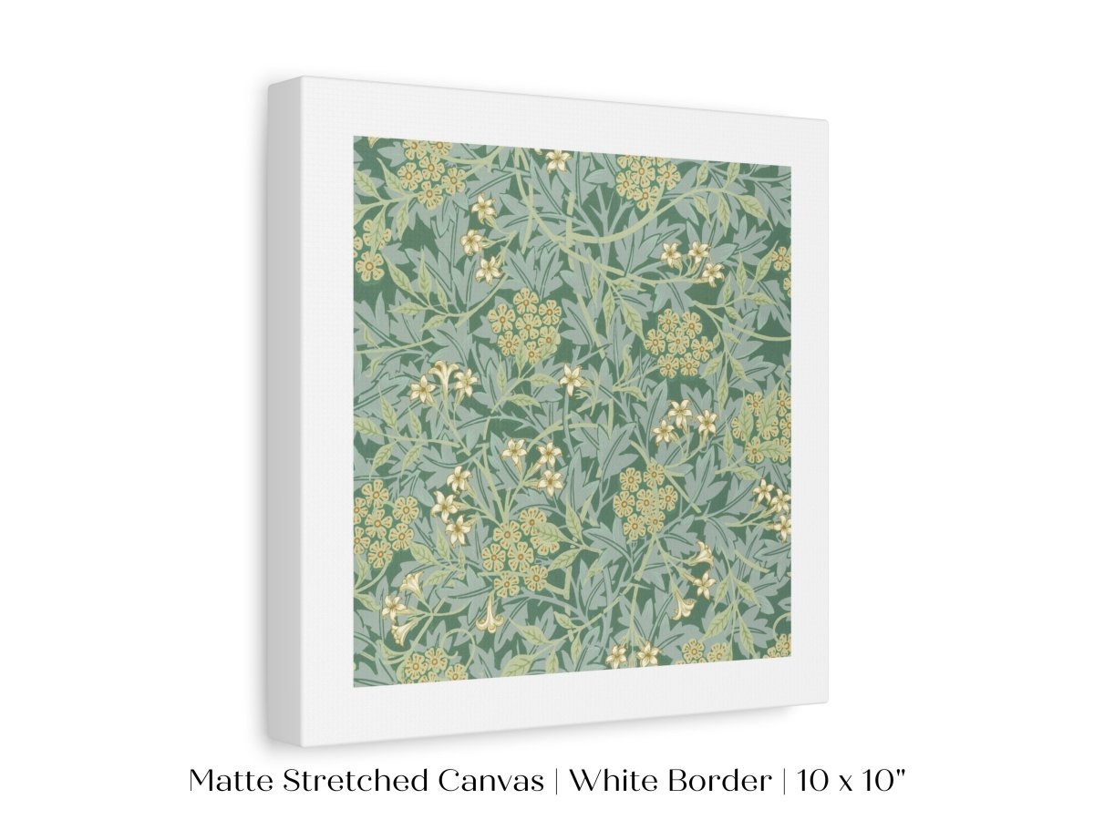 Green Jasmine | William Morris | P197 - Single Square Art Prints - Piccolo Fiore Prints