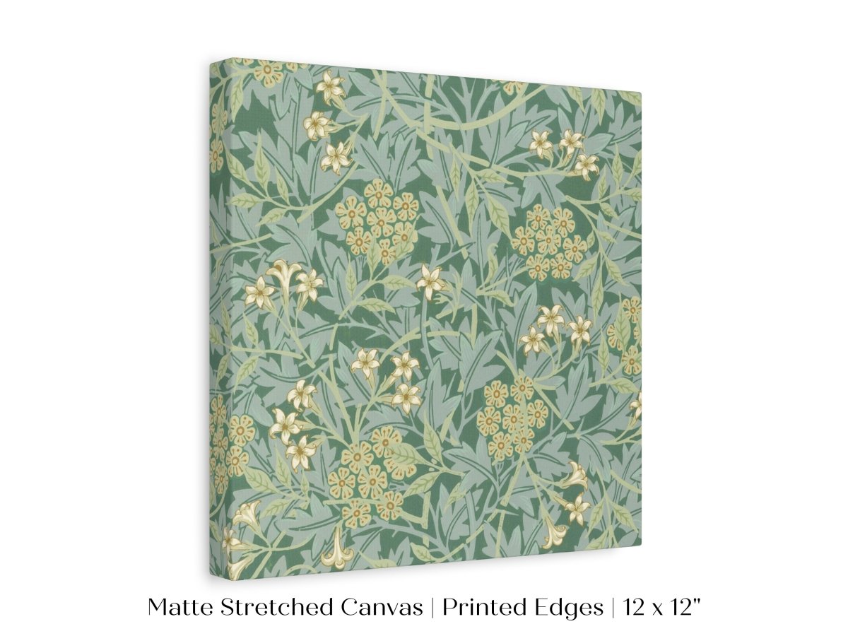 Green Jasmine | William Morris | P197 - Single Square Art Prints - Piccolo Fiore Prints