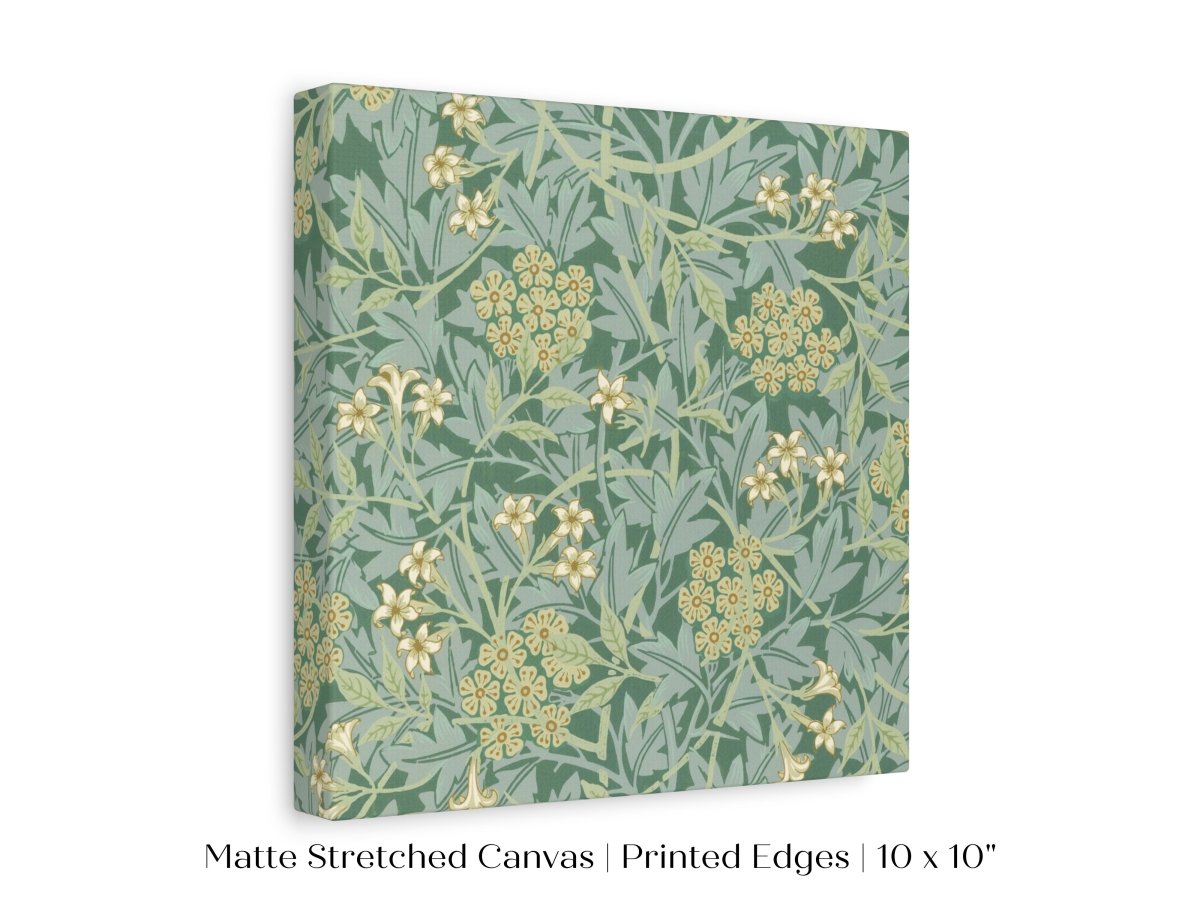 Green Jasmine | William Morris | P197 - Single Square Art Prints - Piccolo Fiore Prints