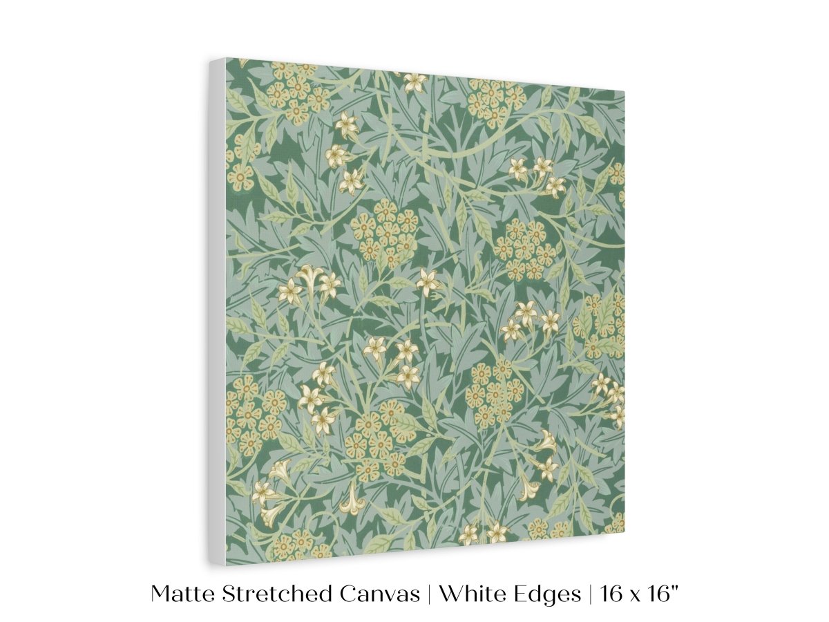 Green Jasmine | William Morris | P197 - Single Square Art Prints - Piccolo Fiore Prints