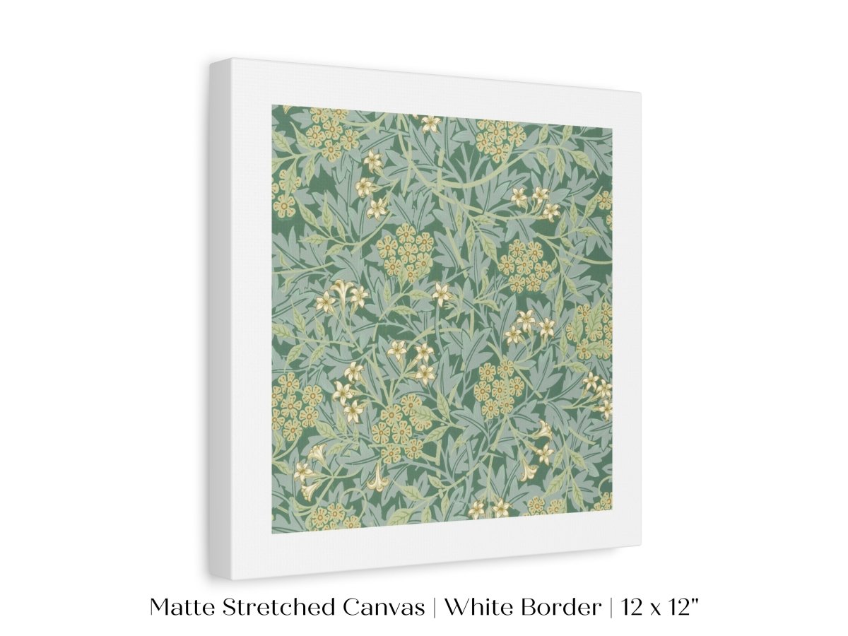 Green Jasmine | William Morris | P197 - Single Square Art Prints - Piccolo Fiore Prints
