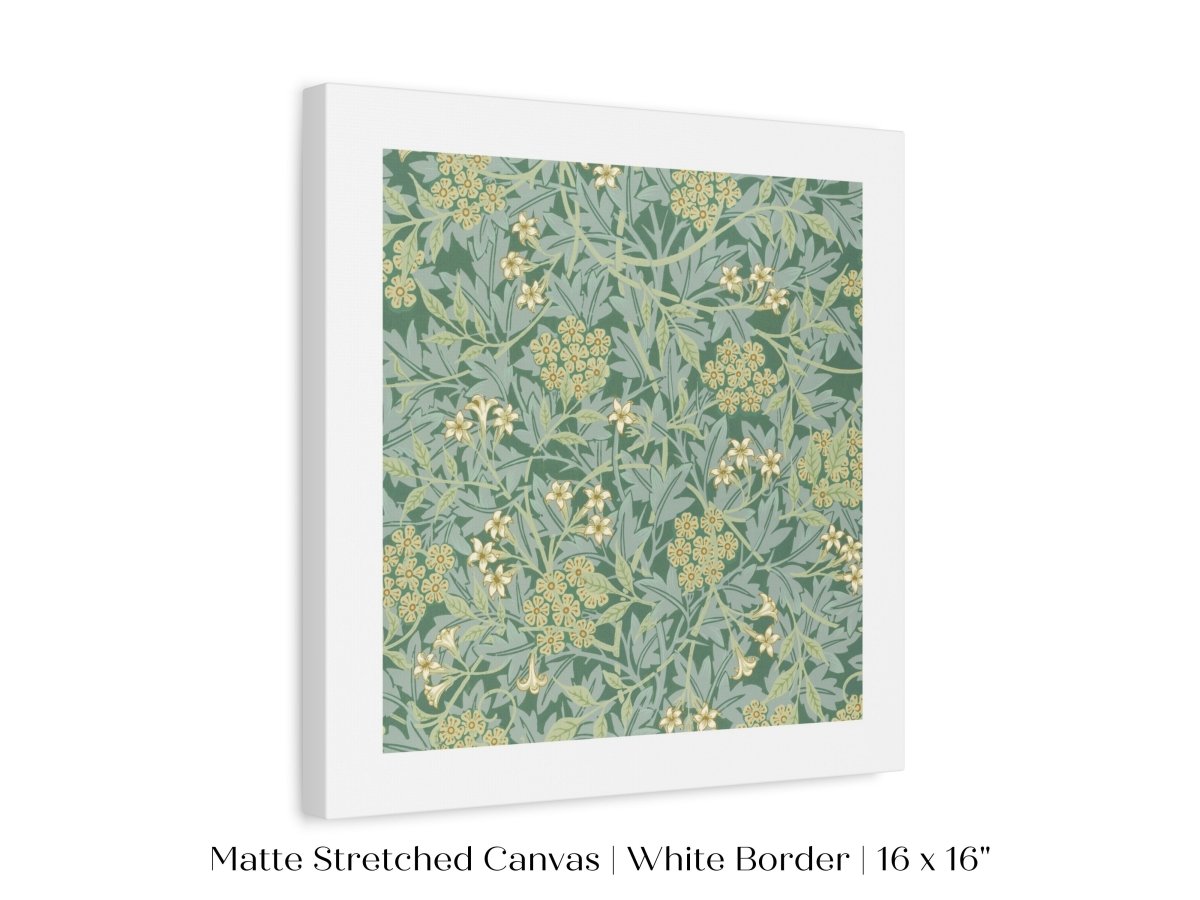 Green Jasmine | William Morris | P197 - Single Square Art Prints - Piccolo Fiore Prints