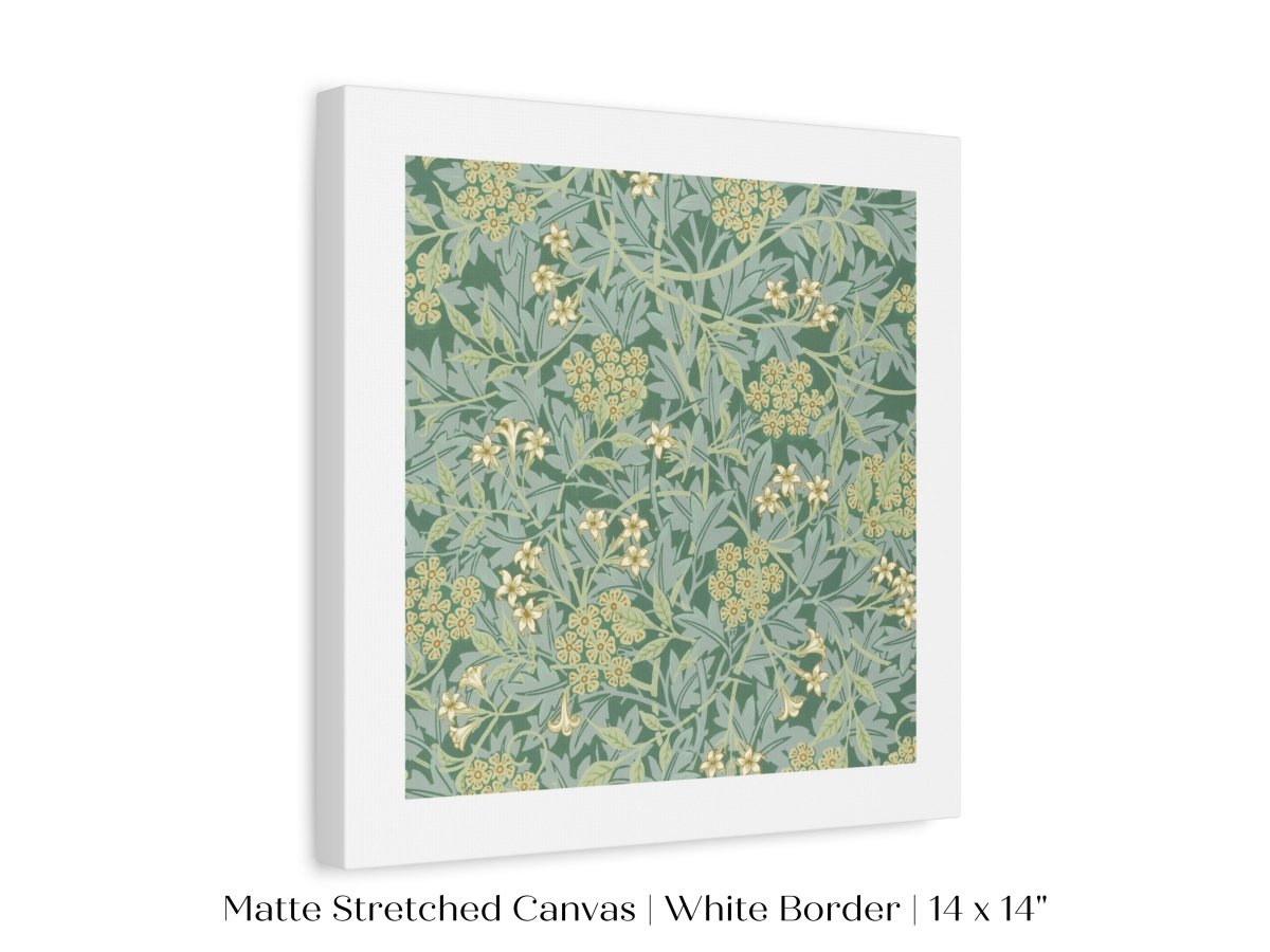 Green Jasmine | William Morris | P197 - Single Square Art Prints - Piccolo Fiore Prints