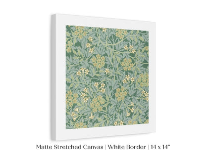 Green Jasmine | William Morris | P197 - Single Square Art Prints - Piccolo Fiore Prints