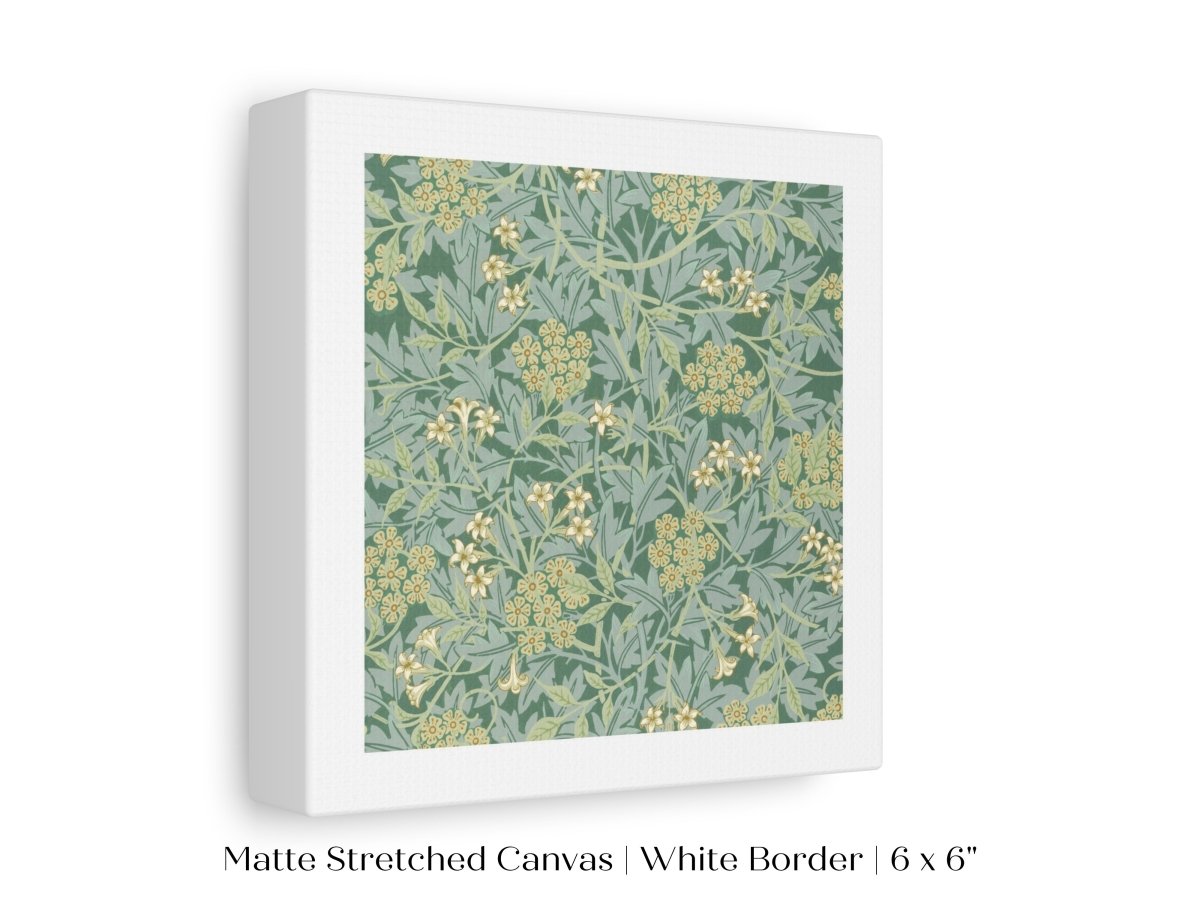 Green Jasmine | William Morris | P197 - Single Square Art Prints - Piccolo Fiore Prints
