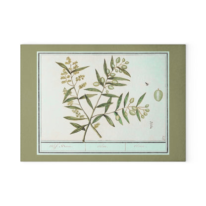 Green Olives | Glass Chopping Board - Glass Chopping Board - Piccolo Fiore Prints