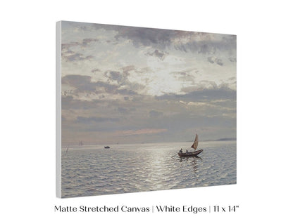 Grey Sailing Boat Seascape | P427 - Single Art Prints - Piccolo Fiore Prints