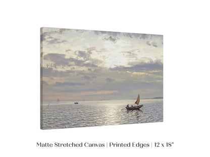 Grey Sailing Boat Seascape | P427 - Single Art Prints - Piccolo Fiore Prints