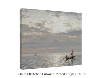 Grey Sailing Boat Seascape | P427 - Single Art Prints - Piccolo Fiore Prints