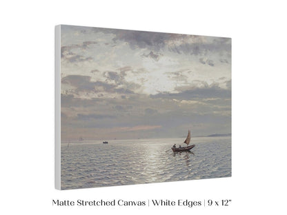 Grey Sailing Boat Seascape | P427 - Single Art Prints - Piccolo Fiore Prints
