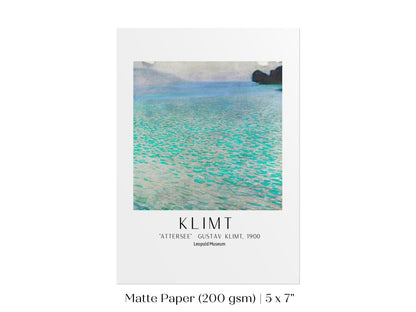 Gustav Klimt Attersee Exhibition Print | P3 - Single Art Prints - Piccolo Fiore Prints