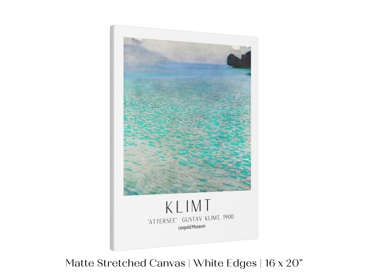 Gustav Klimt Attersee Exhibition Print | P3 - Single Art Prints - Piccolo Fiore Prints