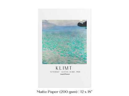 Gustav Klimt Attersee Exhibition Print | P3 - Single Art Prints - Piccolo Fiore Prints