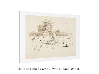 Harvest Sketch | P188 - Single Art Prints - Piccolo Fiore Prints