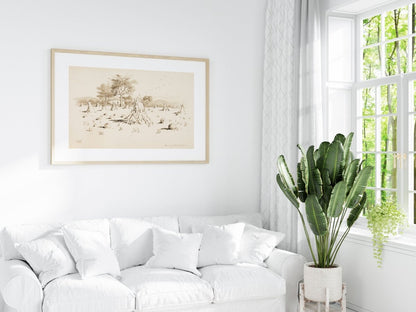 Harvest Sketch | P188 - Single Art Prints - Piccolo Fiore Prints