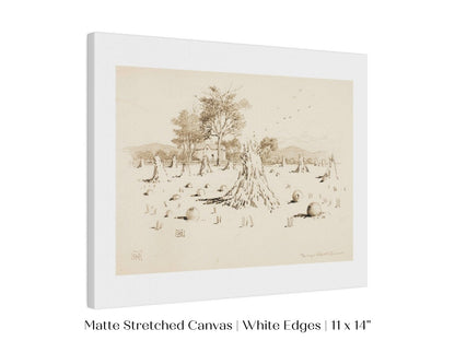 Harvest Sketch | P188 - Single Art Prints - Piccolo Fiore Prints