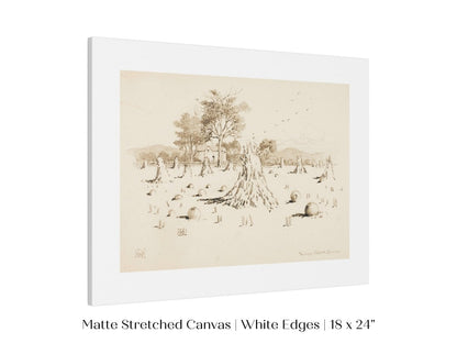 Harvest Sketch | P188 - Single Art Prints - Piccolo Fiore Prints