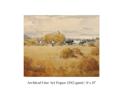 Haymaking | P185 - Single Art Prints - Piccolo Fiore Prints