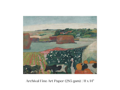 Haystacks and Cows | P500 - Single Art Prints - Piccolo Fiore Prints