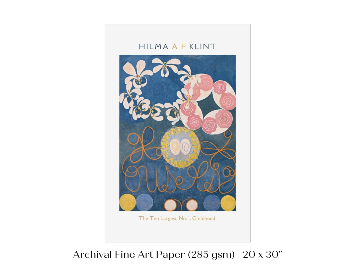 Hilma af Klint The Ten Largest | No. 1, Childhood | P575 - Single Art Prints - Piccolo Fiore Prints
