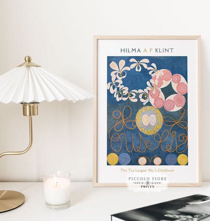 Hilma af Klint The Ten Largest | No. 1, Childhood | P575 - Single Art Prints - Piccolo Fiore Prints