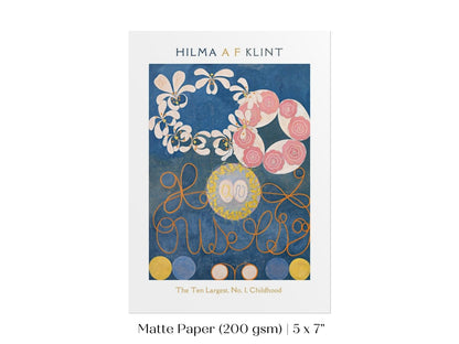 Hilma af Klint The Ten Largest | No. 1, Childhood | P575 - Single Art Prints - Piccolo Fiore Prints