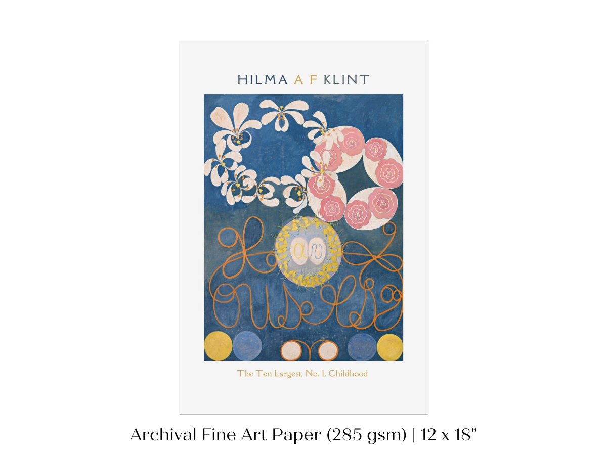 Hilma af Klint The Ten Largest | No. 1, Childhood | P575 - Single Art Prints - Piccolo Fiore Prints