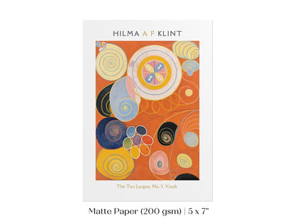 Hilma af Klint The Ten Largest | No. 3, Youth | P577 - Single Art Prints - Piccolo Fiore Prints