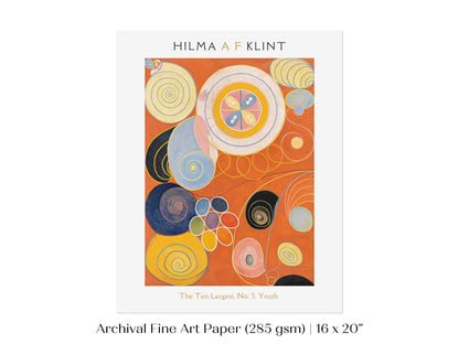 Hilma af Klint The Ten Largest | No. 3, Youth | P577 - Single Art Prints - Piccolo Fiore Prints