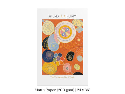 Hilma af Klint The Ten Largest | No. 3, Youth | P577 - Single Art Prints - Piccolo Fiore Prints