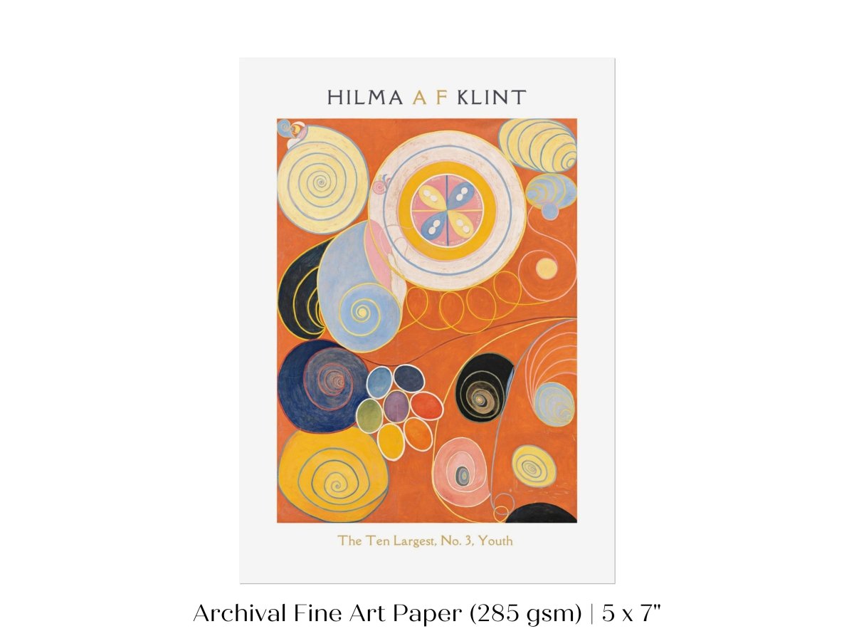 Hilma af Klint The Ten Largest | No. 3, Youth | P577 - Single Art Prints - Piccolo Fiore Prints