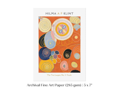 Hilma af Klint The Ten Largest | No. 3, Youth | P577 - Single Art Prints - Piccolo Fiore Prints