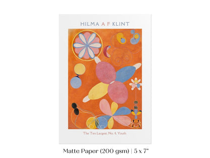 Hilma af Klint The Ten Largest | No. 4, Youth | P578 - Single Art Prints - Piccolo Fiore Prints