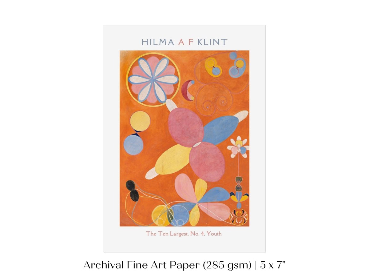 Hilma af Klint The Ten Largest | No. 4, Youth | P578 - Single Art Prints - Piccolo Fiore Prints