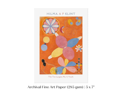 Hilma af Klint The Ten Largest | No. 4, Youth | P578 - Single Art Prints - Piccolo Fiore Prints