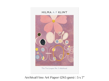 Hilma af Klint The Ten Largest | No. 5, Adulthood | P579 - Single Art Prints - Piccolo Fiore Prints