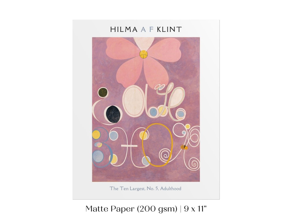 Hilma af Klint The Ten Largest | No. 5, Adulthood | P579 - Single Art Prints - Piccolo Fiore Prints