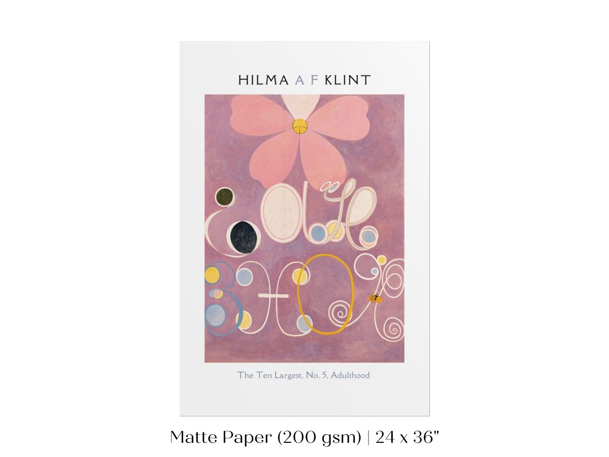 Hilma af Klint The Ten Largest | No. 5, Adulthood | P579 - Single Art Prints - Piccolo Fiore Prints