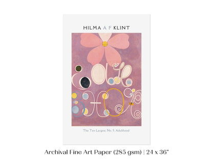 Hilma af Klint The Ten Largest | No. 5, Adulthood | P579 - Single Art Prints - Piccolo Fiore Prints