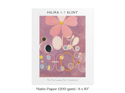 Hilma af Klint The Ten Largest | No. 5, Adulthood | P579 - Single Art Prints - Piccolo Fiore Prints